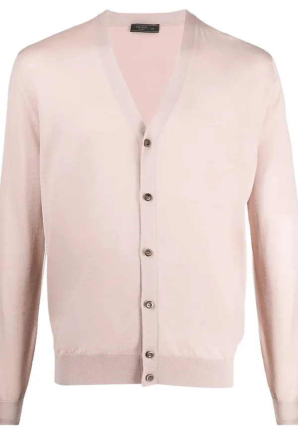 Prada kofta med knäppning - Rosa