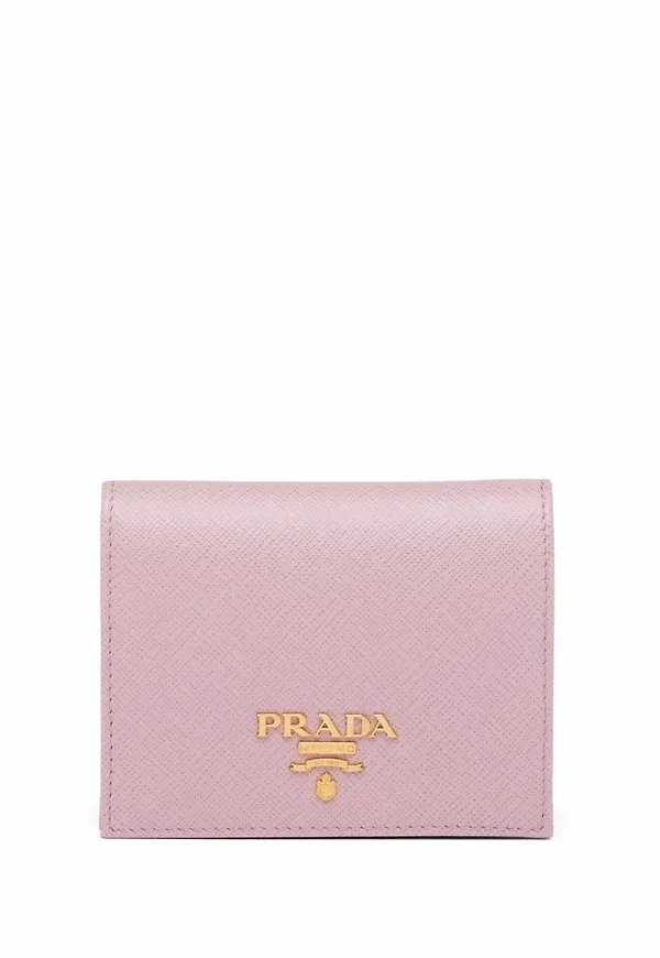 Prada kompakt plånbok med logotyp - Rosa