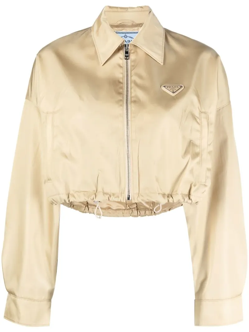 Prada kort bomberjacka - Neutral