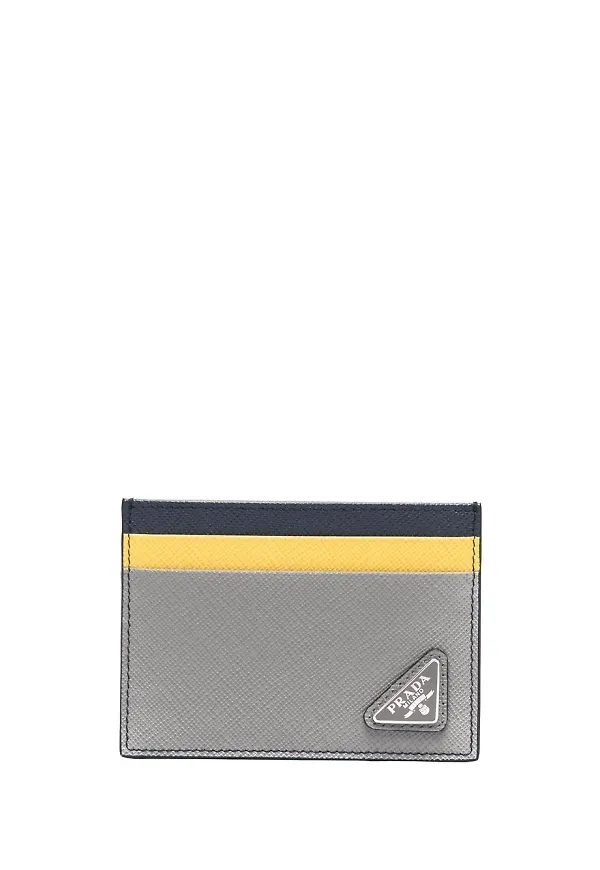 Prada kortfodral med färgblock - Grå