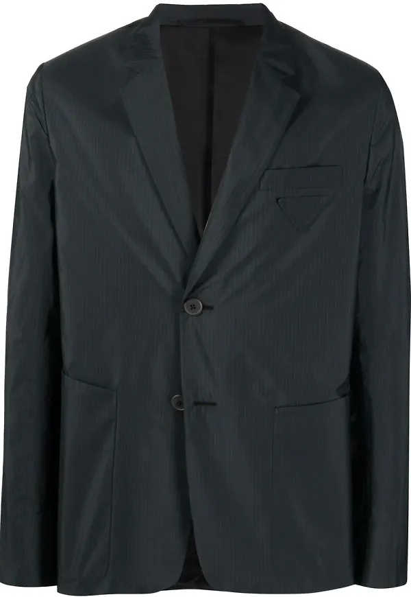 Prada kritstrecksrandig blazer - Svart