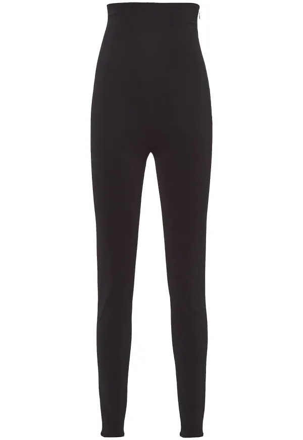 Prada leggings med hög midja - Svart