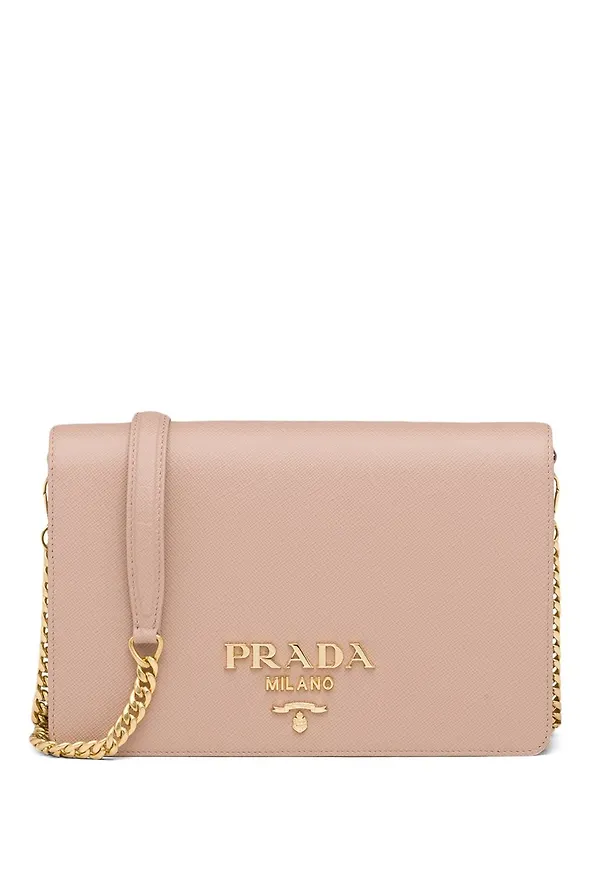 Prada liten väska i saffianoläder - Rosa