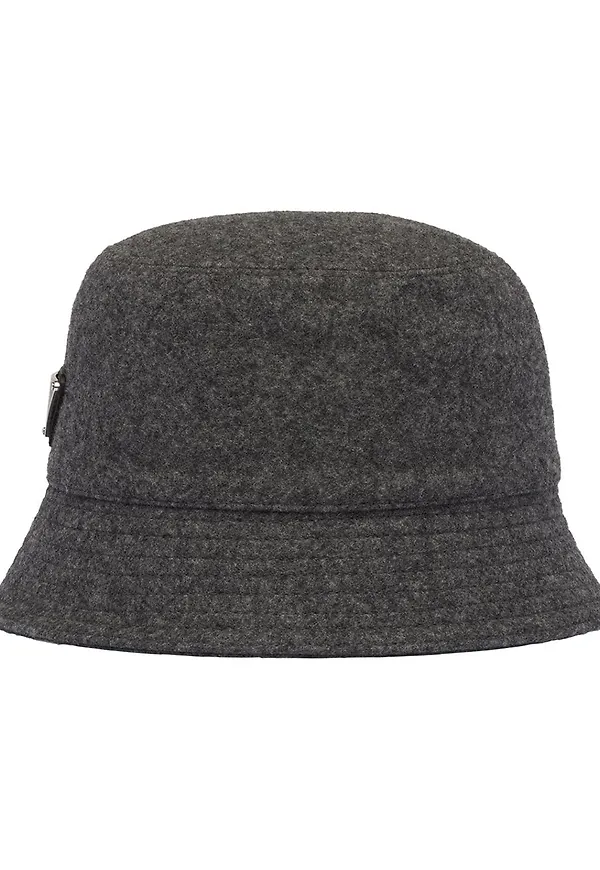 Prada Loden fiskehatt - Grå