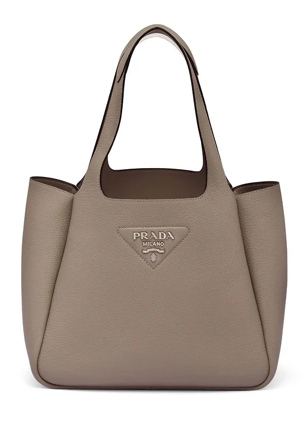 Prada lot totebag i skinn - Brun
