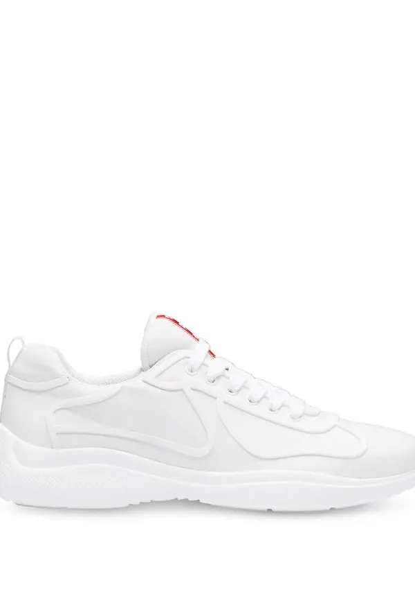 Prada lädersneakers - Vit
