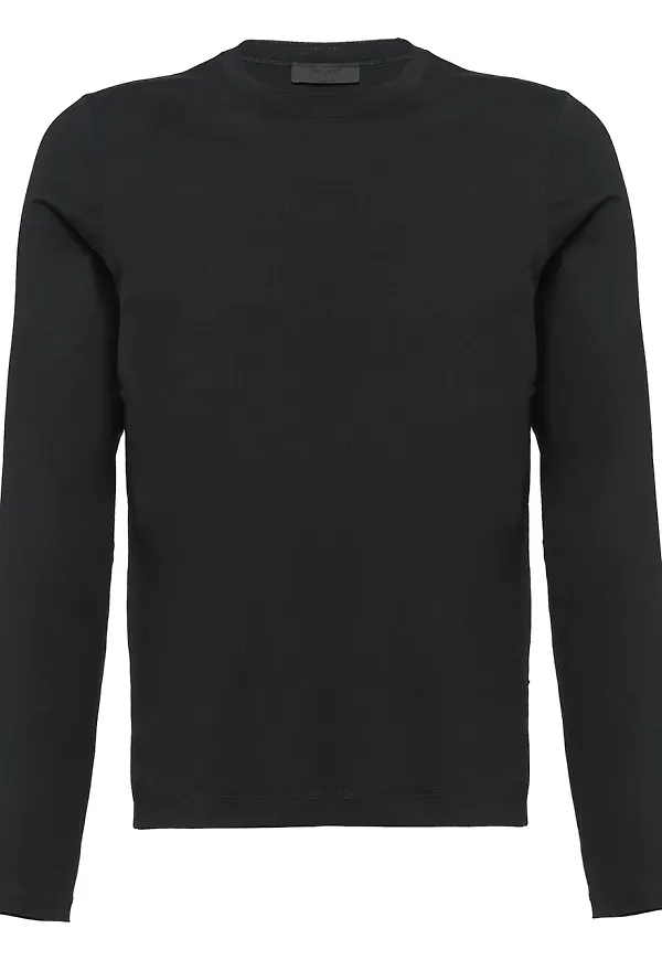 Prada långärmad t-shirt - Svart