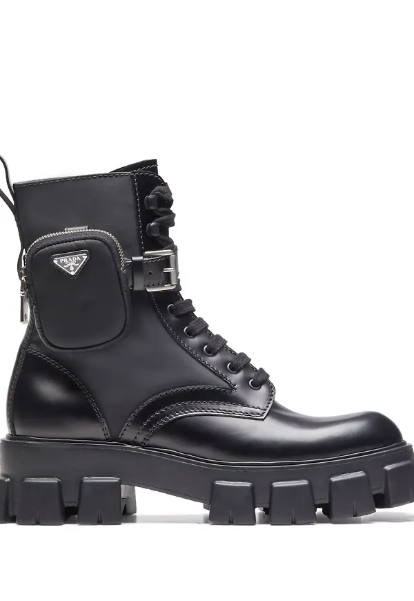 Prada Monolith ankelboots - Svart