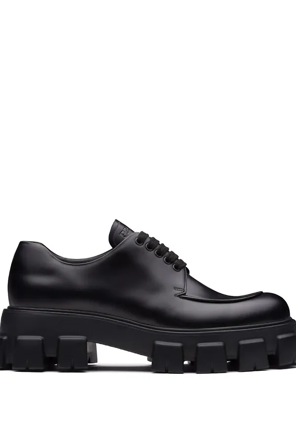 Prada Monolith snörskor - Svart