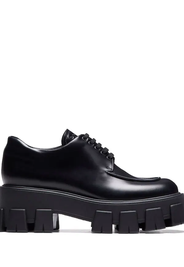 Prada Monolith snörskor - Svart