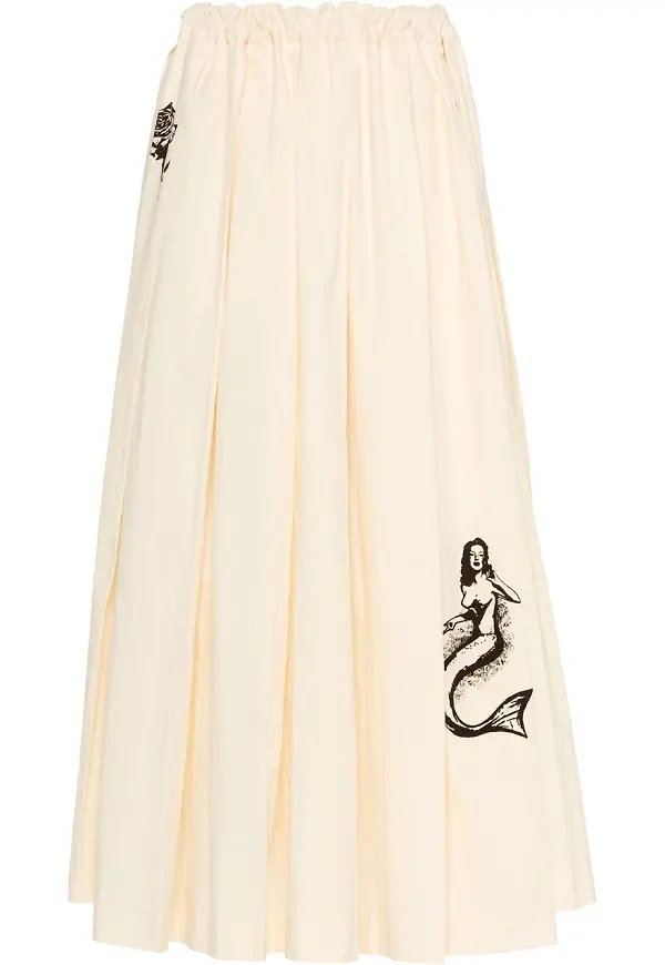 Prada mönstrad kjol - Neutral