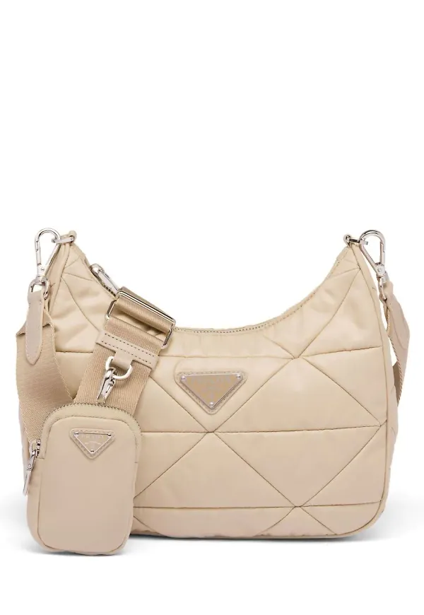 Prada Padded Re-Nylon shoulder bag - Neutral