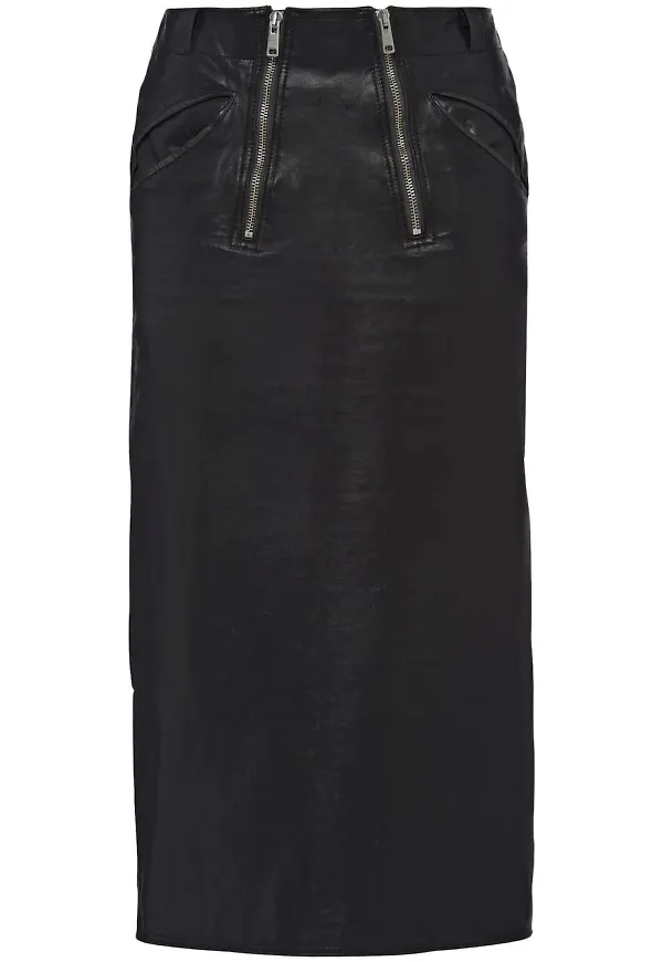 Prada pennkjol i midimodell - Svart
