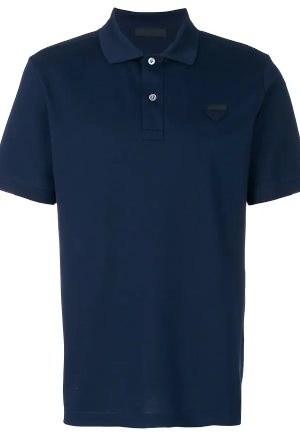 Prada piquet polo shirt - Blå