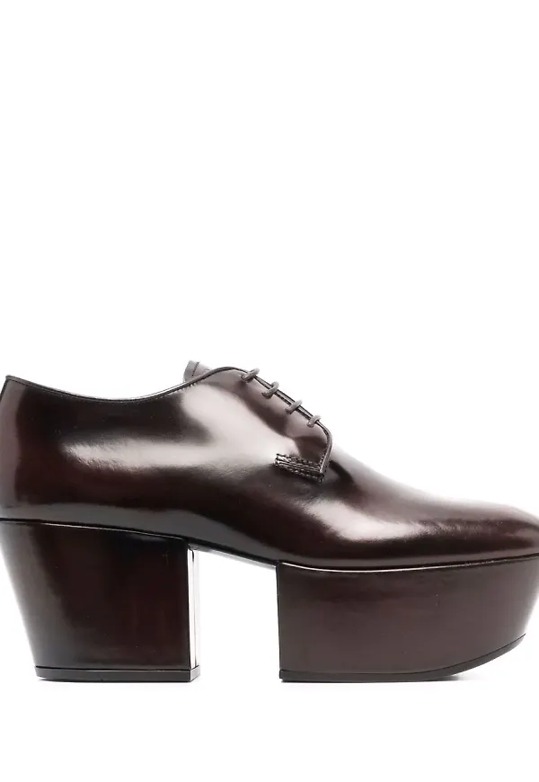 Prada platåskor med snörning - Röd