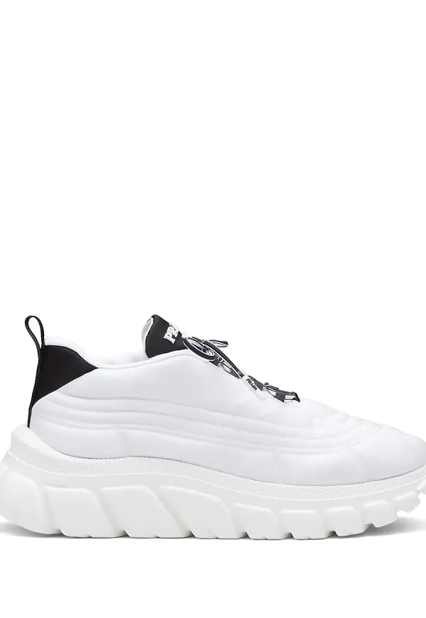 Prada platåsneakers - Vit