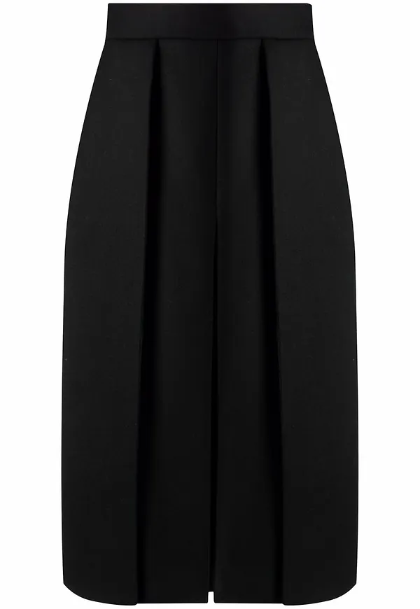 Prada plisserade knälång kjol - Svart