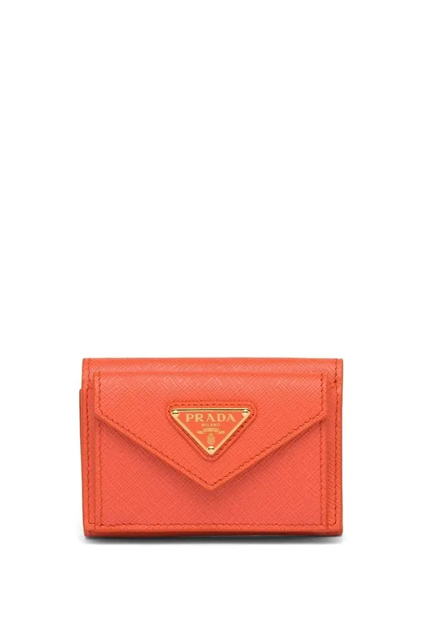 Prada plånbok i Saffiano-läder - Orange