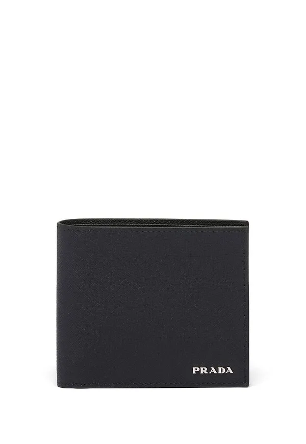 Prada plånbok i Saffiano-läder - Svart