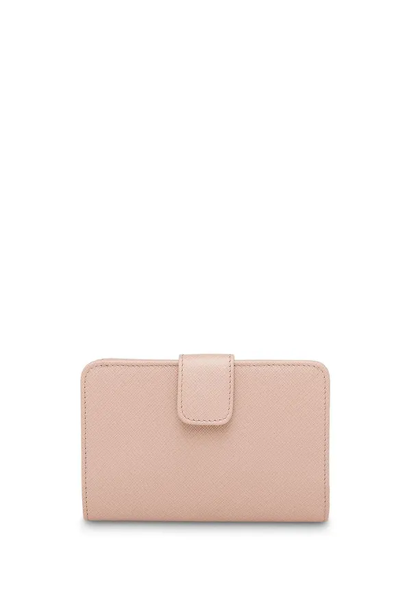 Prada plånbok i saffianoläder - Rosa