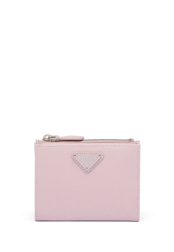 Prada plånbok med logotyp - Rosa