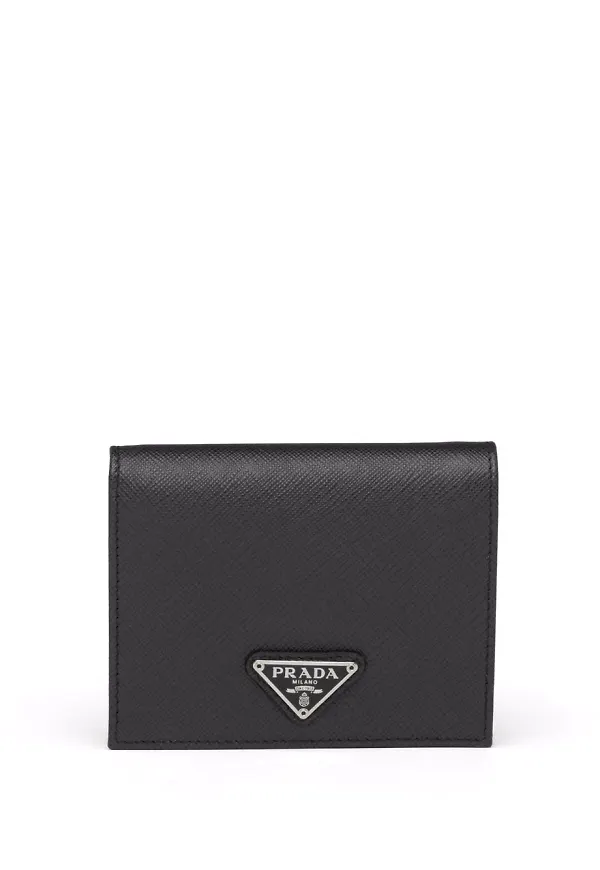 Prada plånbok med logotyp - Svart