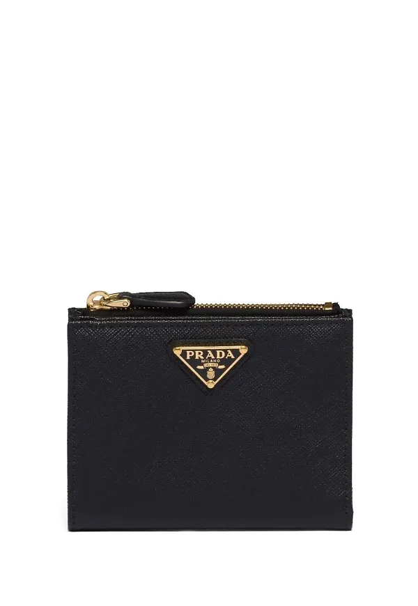 Prada plånbok med logotyp - Svart