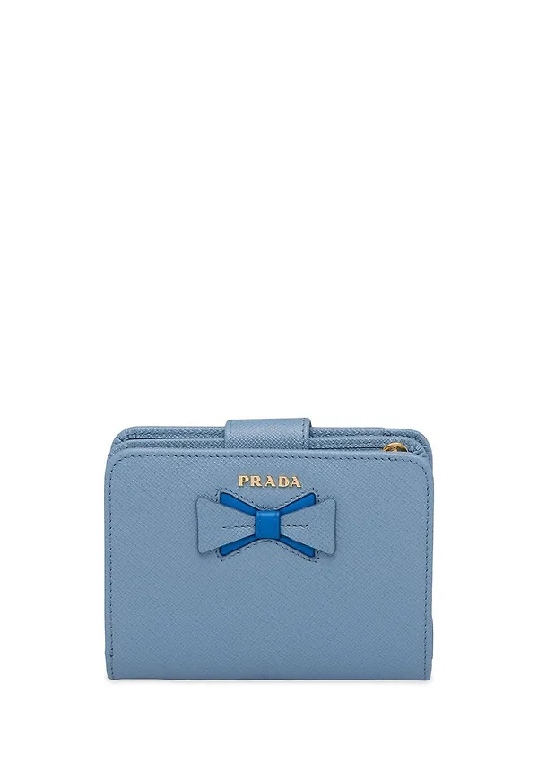 Prada plånbok med rosett - Blå