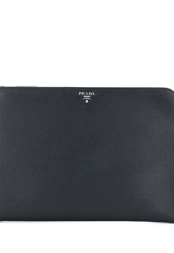 Prada portfolio clutch bag - Svart