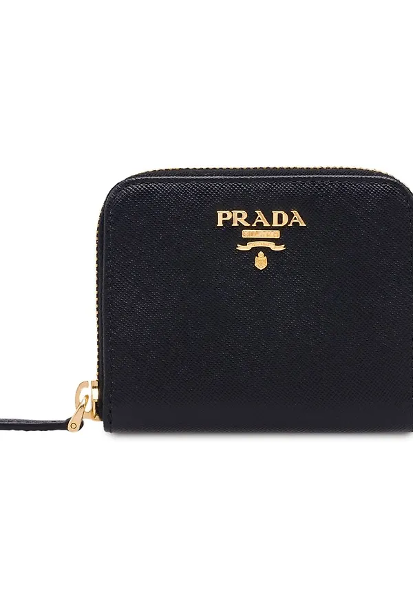 Prada portmonnä med blixtlås - Svart