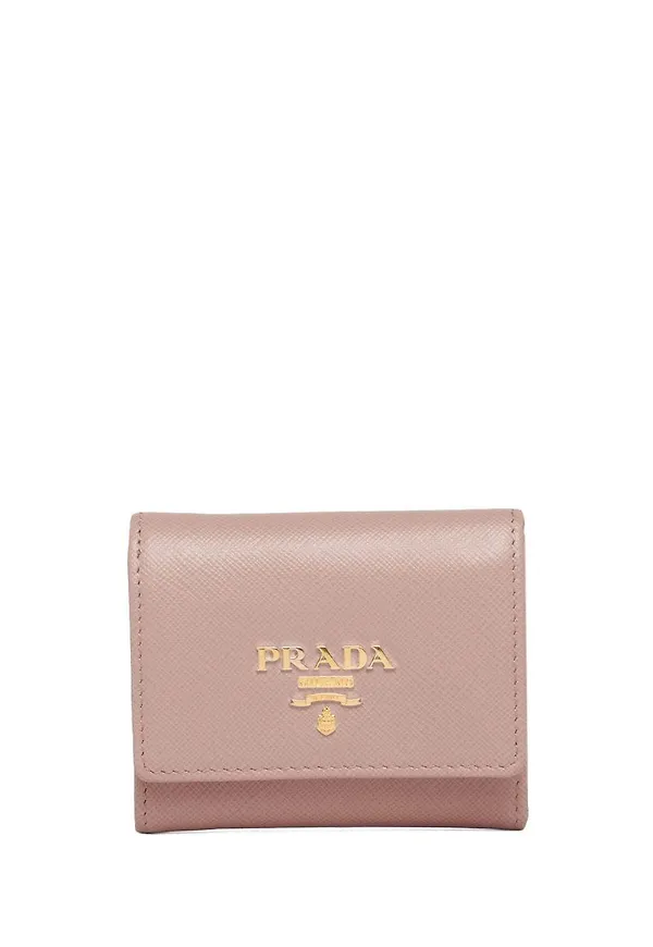 Prada portmonnä med logotyp - Rosa
