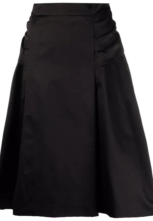 Prada Pre-Owned A-linjekjol med rosett - Svart