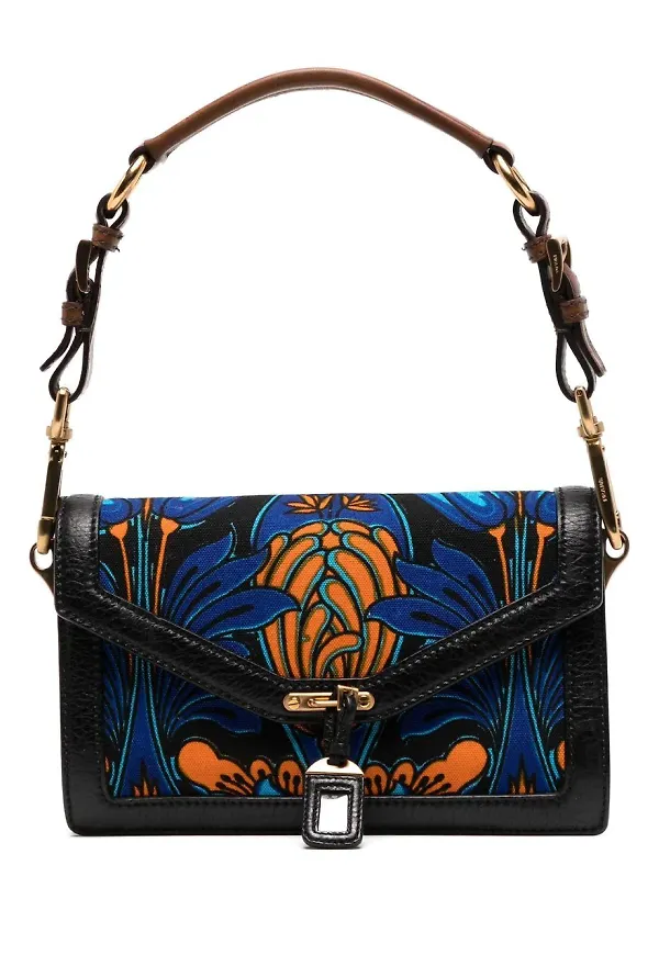 Prada Pre-Owned axelväska med viklock - Flerfärgad