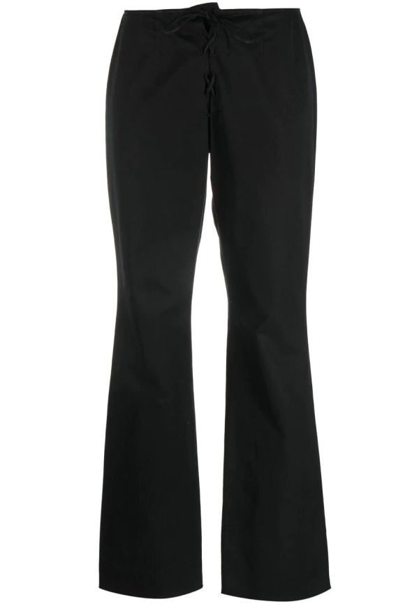 Prada Pre-Owned bootcut-byxor från 1990-talet - Svart