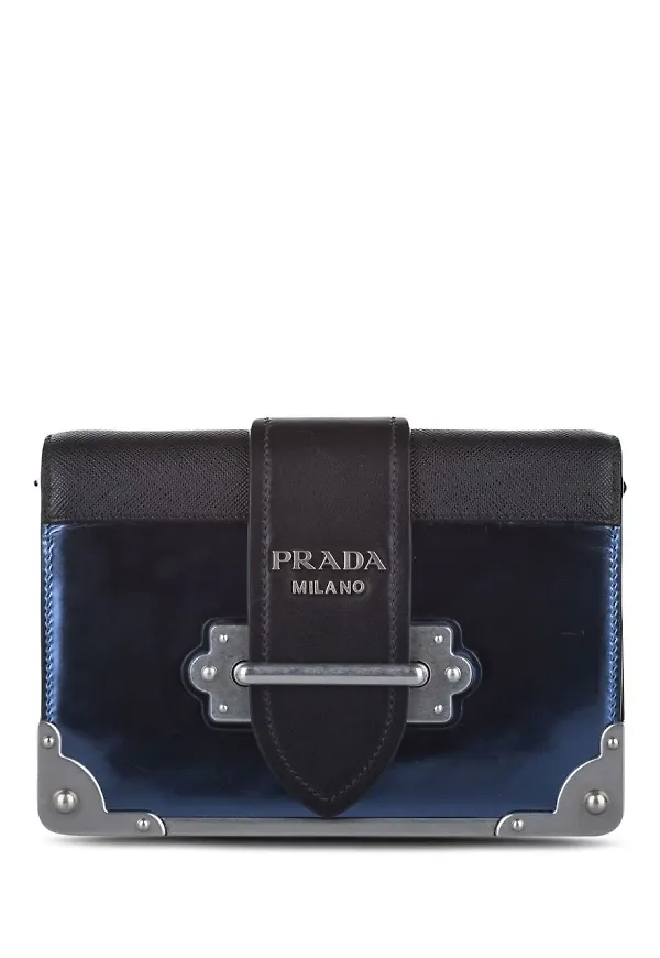 Prada Pre-Owned Cahier axelremsväska - Svart