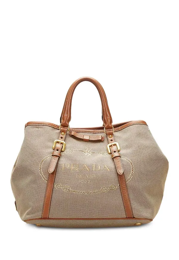 Prada Pre-Owned Canapa axelremsväska väska - Brun