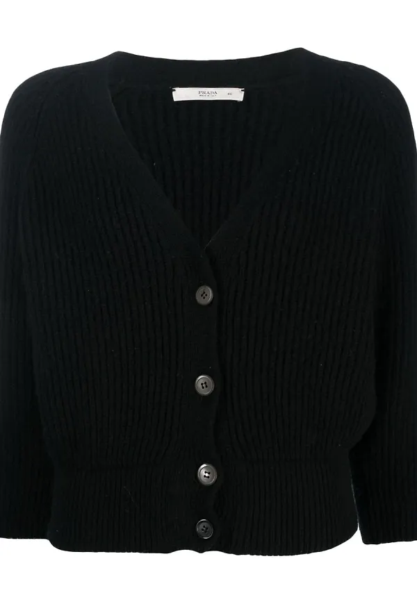 Prada Pre-Owned kofta från 1990-talet - Svart