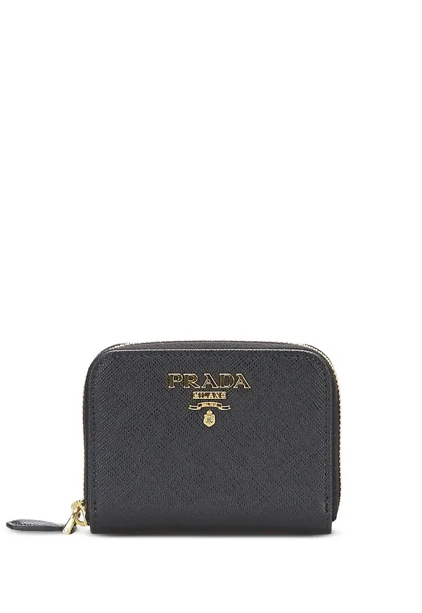 Prada Pre-Owned skinnplånbok med dragkedja - Svart