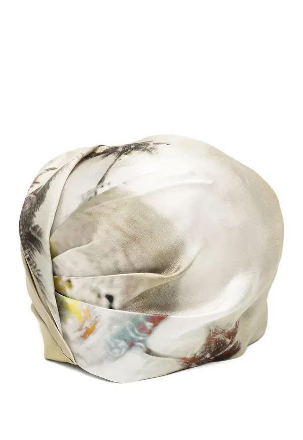 Prada Pre-Owned blommig sidenhatt - Grön