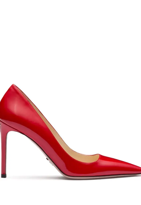 Prada pumps med stilettklack - Röd
