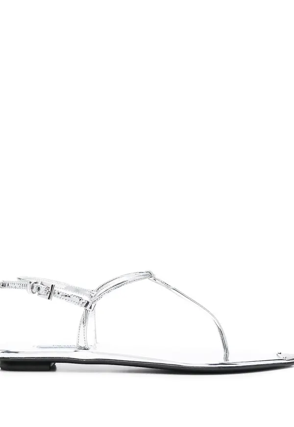 Prada Punta Triangolo sandaler - Silverfärgad