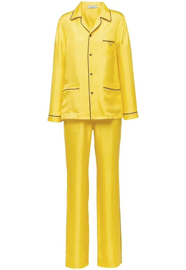 Prada pyjamas med kontrastkant - Gul