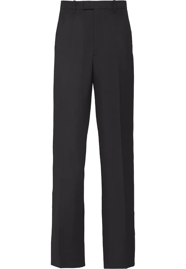 Prada raka finbyxor - Svart