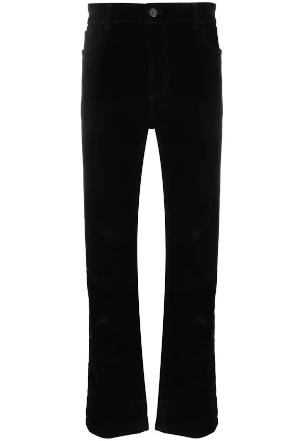 Prada raka sammetsbyxor - Svart