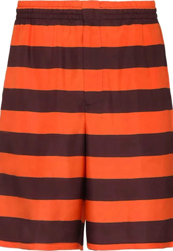 Prada randiga bermudashorts - Orange