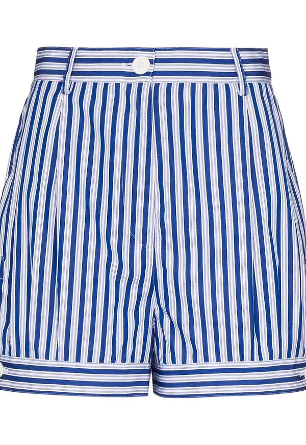 Prada randiga shorts - Blå