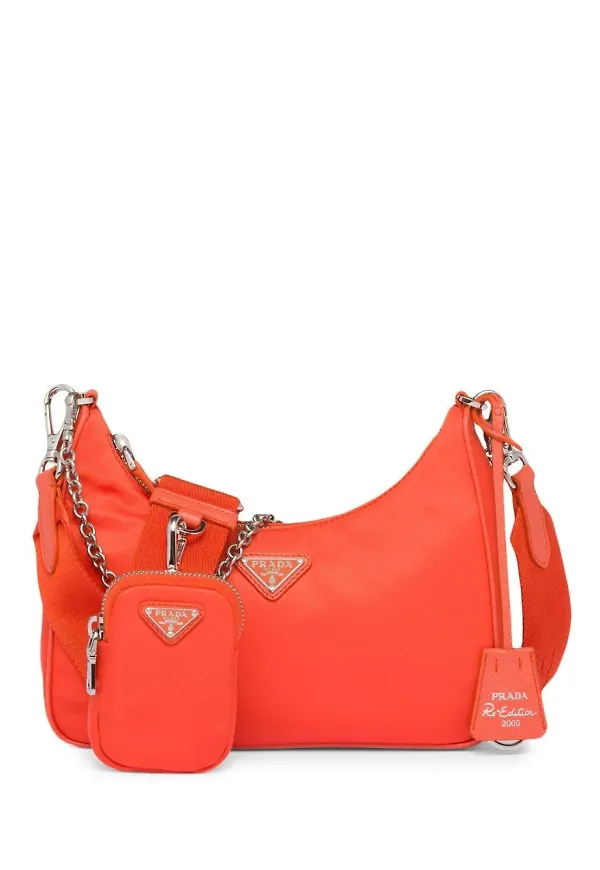 Prada Re-Edition 2005 axelväska - Orange
