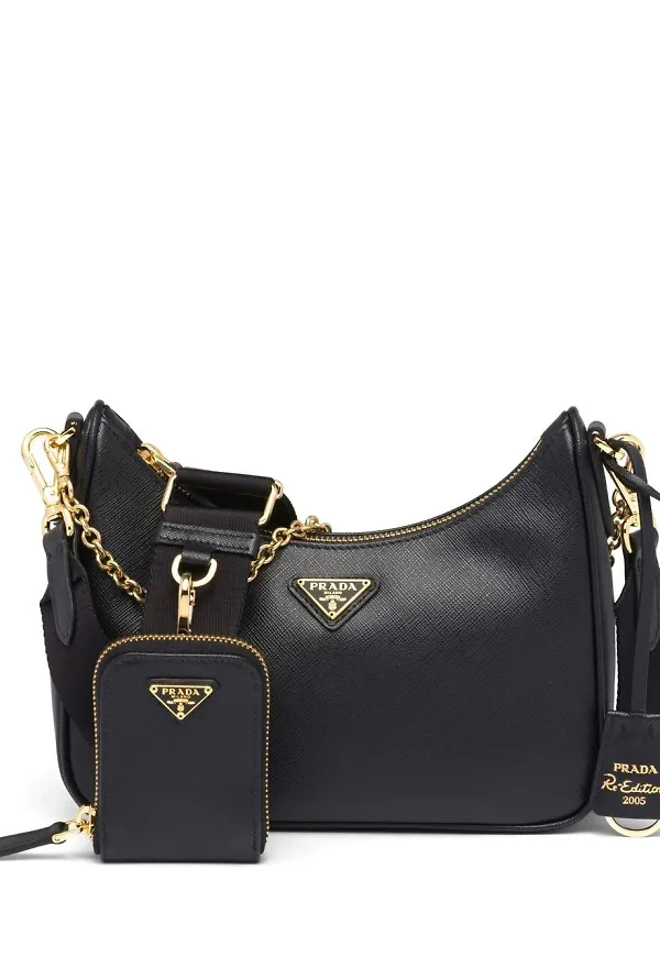 Prada Re-Edition axelväska från 2005 - Svart