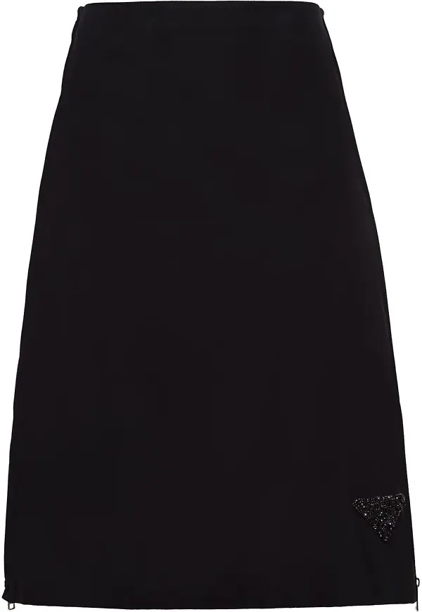 Prada Re-Nylon A-linjekjol - Svart