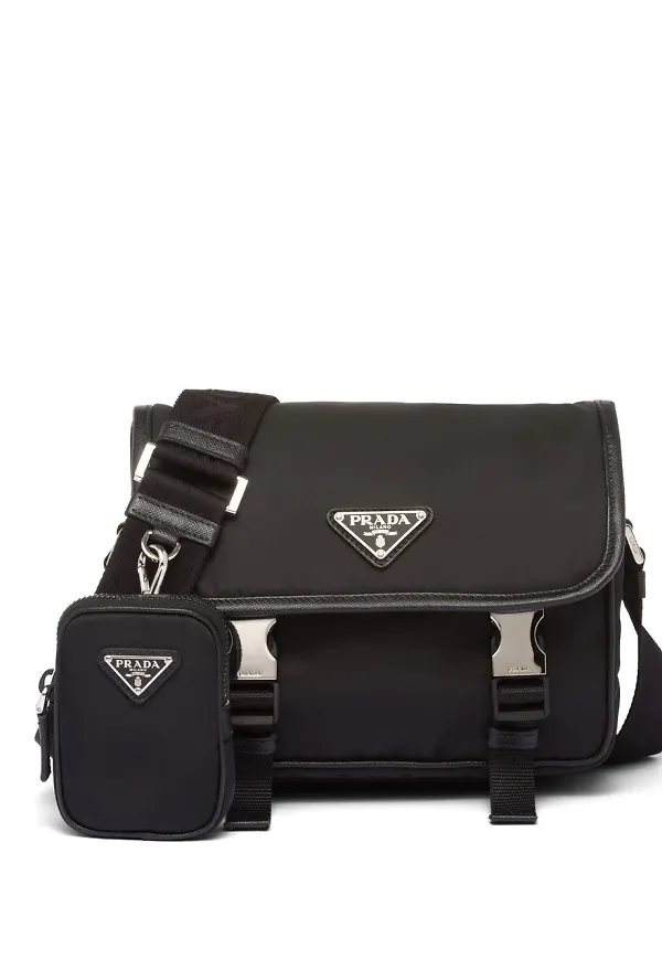 Prada Re-Nylon axelväska - F0002 BLACK